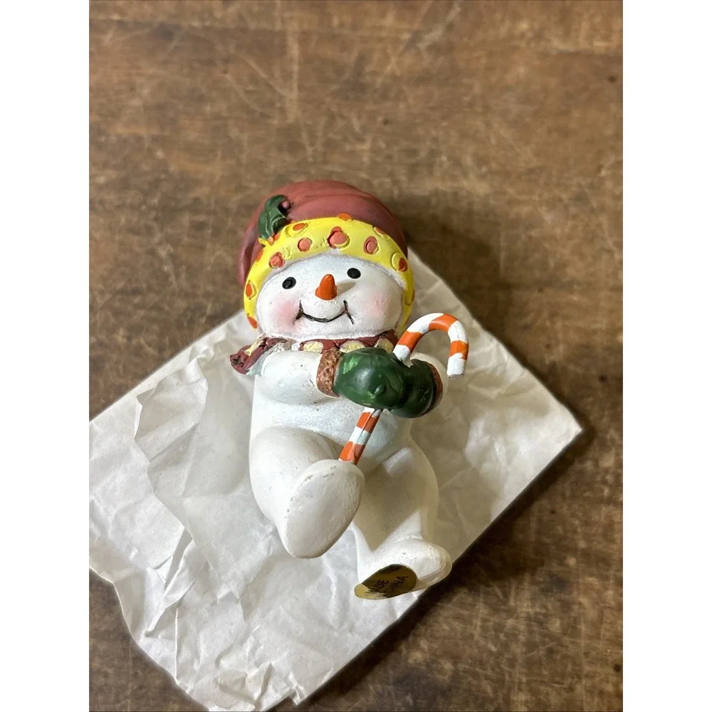 Set Of 3 Lamp Pot Perchers Polar Bear Penguin Snowman
